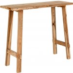 Nordic Living Masivní teakový toaletní stolek Gibor 90 x 30 cm – Zboží Mobilmania