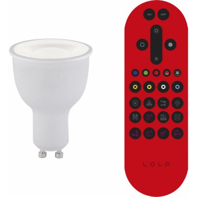 JUST LIGHT LED žárovka RGB+W a Smart Home s GU10 MEDION RGB+2700-5000K