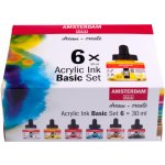 Amsterdam Akrylový inkoust Basic set 6 x 30 ml – Hledejceny.cz
