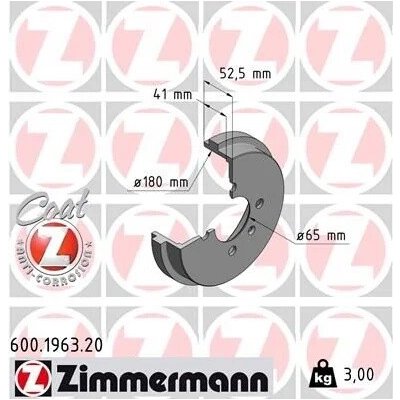 Brzdový buben ZIMMERMANN 600.1963.20 – Sleviste.cz