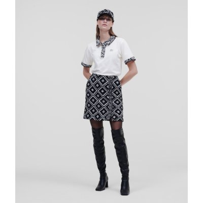 Karl Lagerfeld Boucle Wrap Skirt
