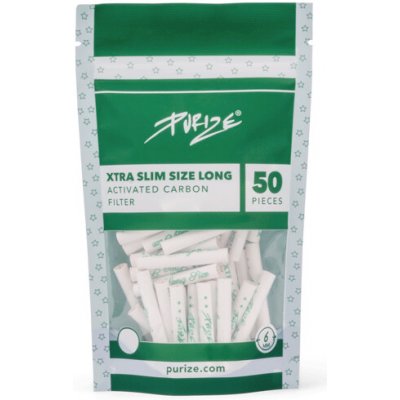 Purize uhlíkové filtry XTRA Slim Long Size sáček 50 ks bílá – Sleviste.cz