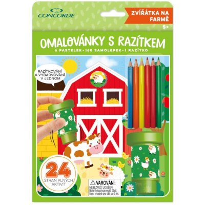 Omalovánky s razítkem CONCORDE Zvířátka na farmě – Sleviste.cz