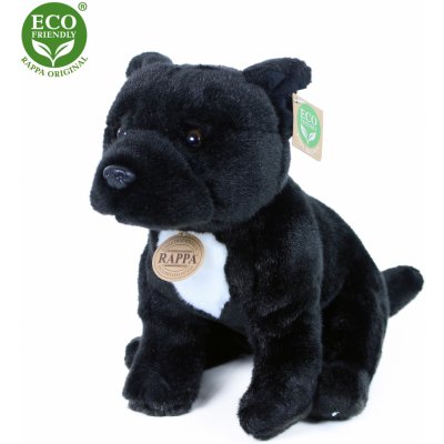 Eco-Friendly pes stafordšírský bulteriér černý 30 cm – Zboží Mobilmania