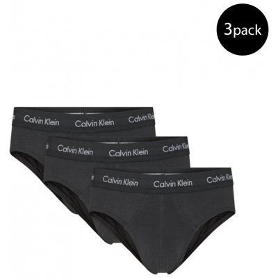 Calvin Klein pánské slipy 3 Pack Briefs Cotton Stretch 0000U2661GXWB černá – Hledejceny.cz