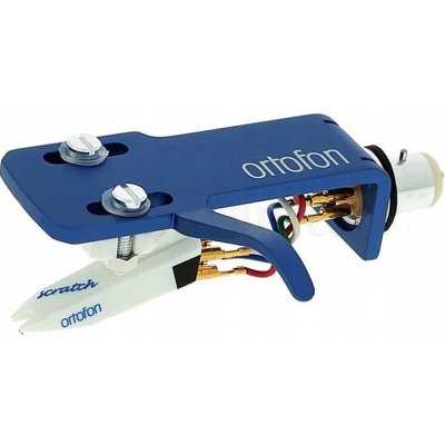 ORTOFON DJ OM Scratch white + SH 4 blue headshell – Zbozi.Blesk.cz