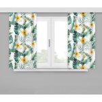 Hotové závésy na okna s květy Šířka: 160 cm | Délka: 170 cm – Zboží Mobilmania