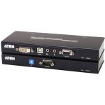 Aten CE-600 DVI and USB based KVM Extender with RS-232 serial 60m – Zboží Mobilmania