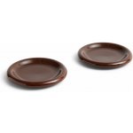 HAY Talíř Barro Burgundy 18 cm hnědá barva keramika set 2 ks – Hledejceny.cz