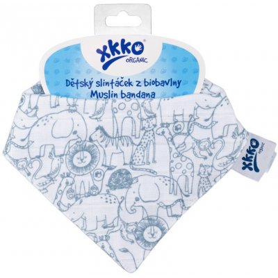 Kikko Dětský slintáček XKKO Organic Staré časy - Safari W/Mountain Spring – Zboží Dáma