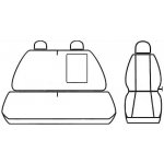 Autopotah Automega FIAT SCUDO II, 3 místa, 2006-2012, žakar tmavý | Zboží Auto