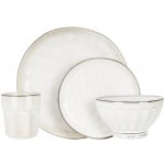 SIAKI Jídelní sada kamenina krémová 16 ks – Sleviste.cz