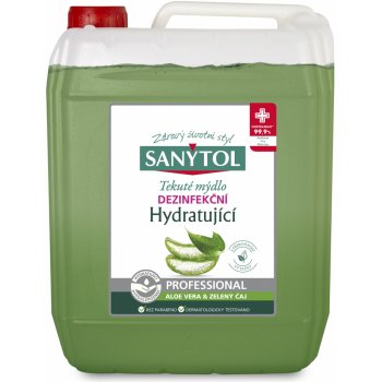 Sanytol dezinfekční hydratující mýdlo zelený čaj & aloe vera 5 l