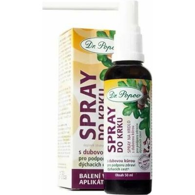 Dr. Popov Spray do krku s dubovou kůrou 50 ml – Zboží Dáma