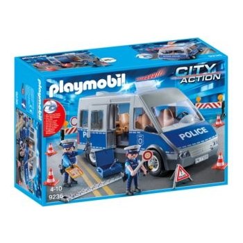 Playmobil 9236 Policejní dodávka a zátarasa