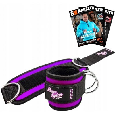 Power System Ankle straps Gym babe fialová PS-3450 – Zboží Dáma