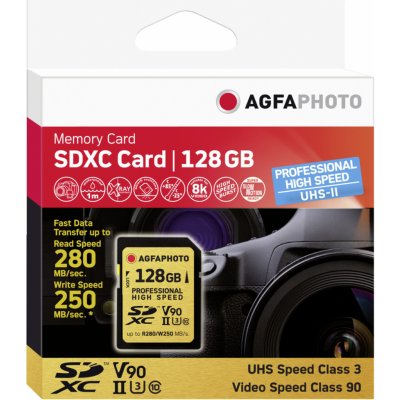 AgfaPhoto SDXC 128 GB 10622-488462 – Zboží Mobilmania