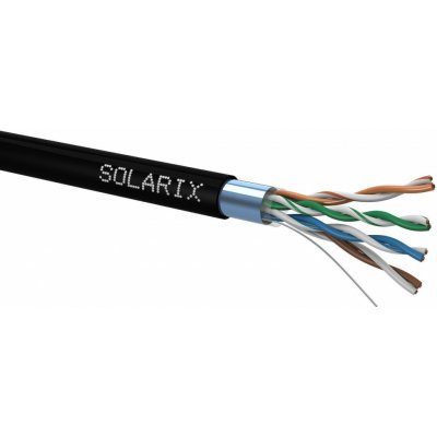 Solarix 27655192 FTP 4x2x0,5 CAT5E PE venkovní, 305m – Zboží Živě