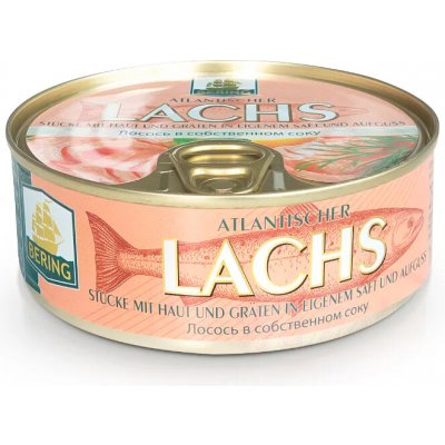 Bering Kousky lososa ve vlastní šťávě a nálevu 230 g – Zboží Mobilmania