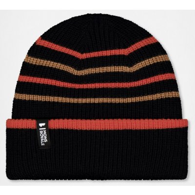 Mons Royale STRIPEY MERINO BEANIE black sun orange tan – Hledejceny.cz