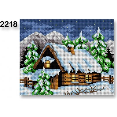 Stoklasa Vyšívací předloha 70240 2218 zima 1 modrá 24x30cm – Sleviste.cz