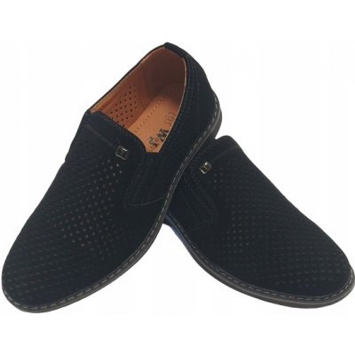 Wojtyłko mokasíny polobotky prolamované černé – Zboží Dáma