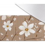 Takoy Guma s potiskem 5cm bílé květy Lema na béžové – Zboží Mobilmania