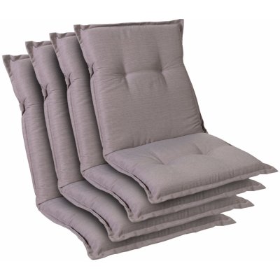 Blumfeldt Prato, čalouněná podložka, podložka na židli, podložka na nižší polohovací křeslo, na zahradní židli, polyester, 50 x 100 x 8 cm, 4x čalounění (CPT10_10271964-4_)
