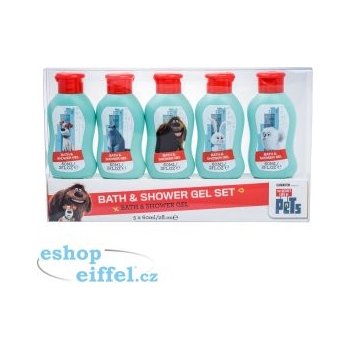 Universal The Secret Life Of Pets sprchový gel 5 x 60 ml dárková sada