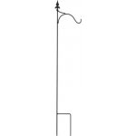 Opěrná tyč na popínavé rostliny s háčky VATAX GILA, kovová, 30 x 180 cm, černá – Hledejceny.cz
