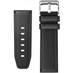 Aligator Watch Straps 22 kůže/silikon řemínek, BLK 22AW0006 – Zboží Mobilmania