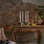 Star Trading Sada 4 ks LED svíček výška 28,5 cm Slim bílá – Hledejceny.cz