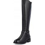 Remonte černé hladké kozačky D2W77-00 – Zboží Dáma