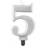 Godan Dortisimo svíčka stříbrná číslo 5 – Zboží Dáma