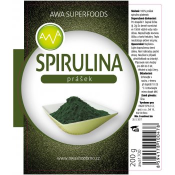 AWA superfoods Spirulina prášek 200 g