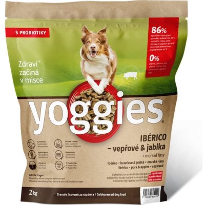 Yoggies Ibérico vepřové maso s jablky, lisované za studena s probiotiky 2 kg – Zboží Mobilmania
