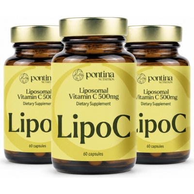 Pontina Nutrition Liposomální vitamín LIPO C 500 mg 60 kapslí – Hledejceny.cz