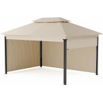 Blumfeldt Grandezza Cortina zahradní altán 3x4 m, boční rolety Krémová – Zboží Dáma
