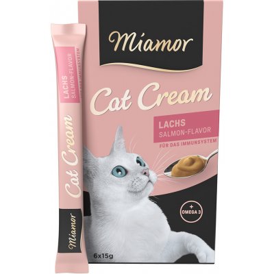 Miamor Cat Snack Cream losos 6 x 15 g – Zboží Mobilmania