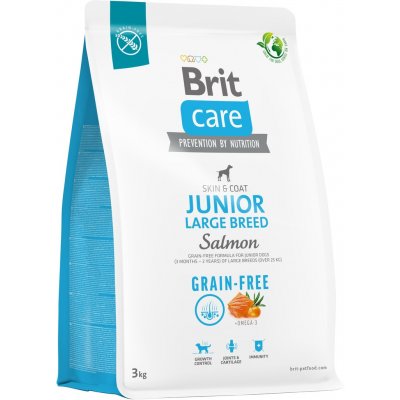 Brit Care Grain-free Junior Large Breed Salmon 3 kg – Zbozi.Blesk.cz