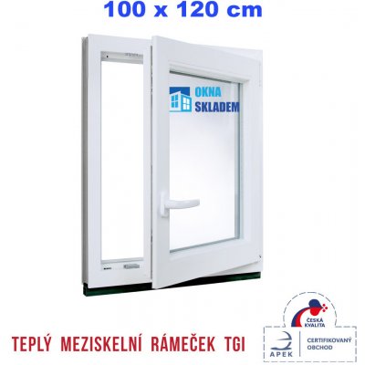 ERKADO 100 x 120 cm bílé |otevíravé i sklopné pravé – HobbyKompas.cz