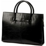Kožená dámská černá business taška do ruky Florence no. 1028 – Sleviste.cz