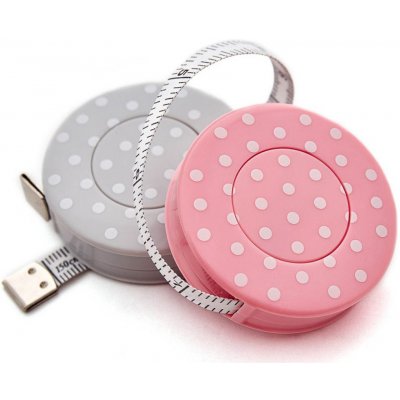 Pro Háčkování Metr krejčovský svinovací 150cm náhodný výběr barev - růžová, šedá – Zboží Dáma