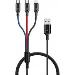 Connect IT CCA-2200-BK Magnetic PowerLink 3in1, USB-C/Lightning/microUSB, 2m, černý – Zboží Mobilmania
