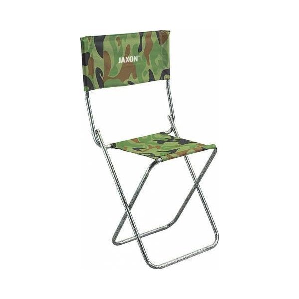 Jaxon židlička s opěrkou 33x30x43/65 cm skládací maskáč od 390 Kč -  Heureka.cz