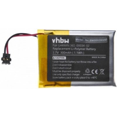 VHBW Baterie pro Garmin Fenix 3 / Fenix 3 HR, 300 mAh - neoriginální