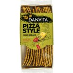 Danvita Pšeničný křehký chléb se sýrem rajčaty a bazalkou 130 g – Zboží Dáma