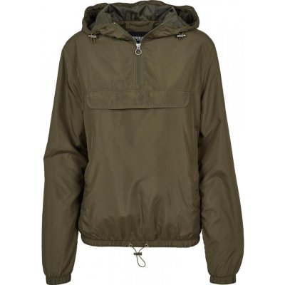 Ladies Basic Pull Over Jacket dark olive – Sleviste.cz