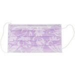 Floral Ústenky s gumičkou 3-vrstvé fialové 50 ks – Zboží Dáma