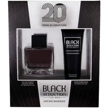 Antonio Banderas Seduction in Black EDT 100 ml + balzám po holení 75 ml dárková sada